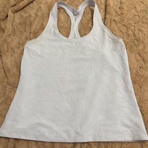 white lululemon cropped cool racer back 2